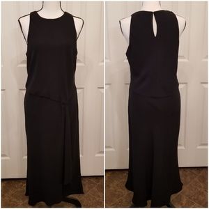 Jones NY Dress sz16 black sleeveless ruffle dress